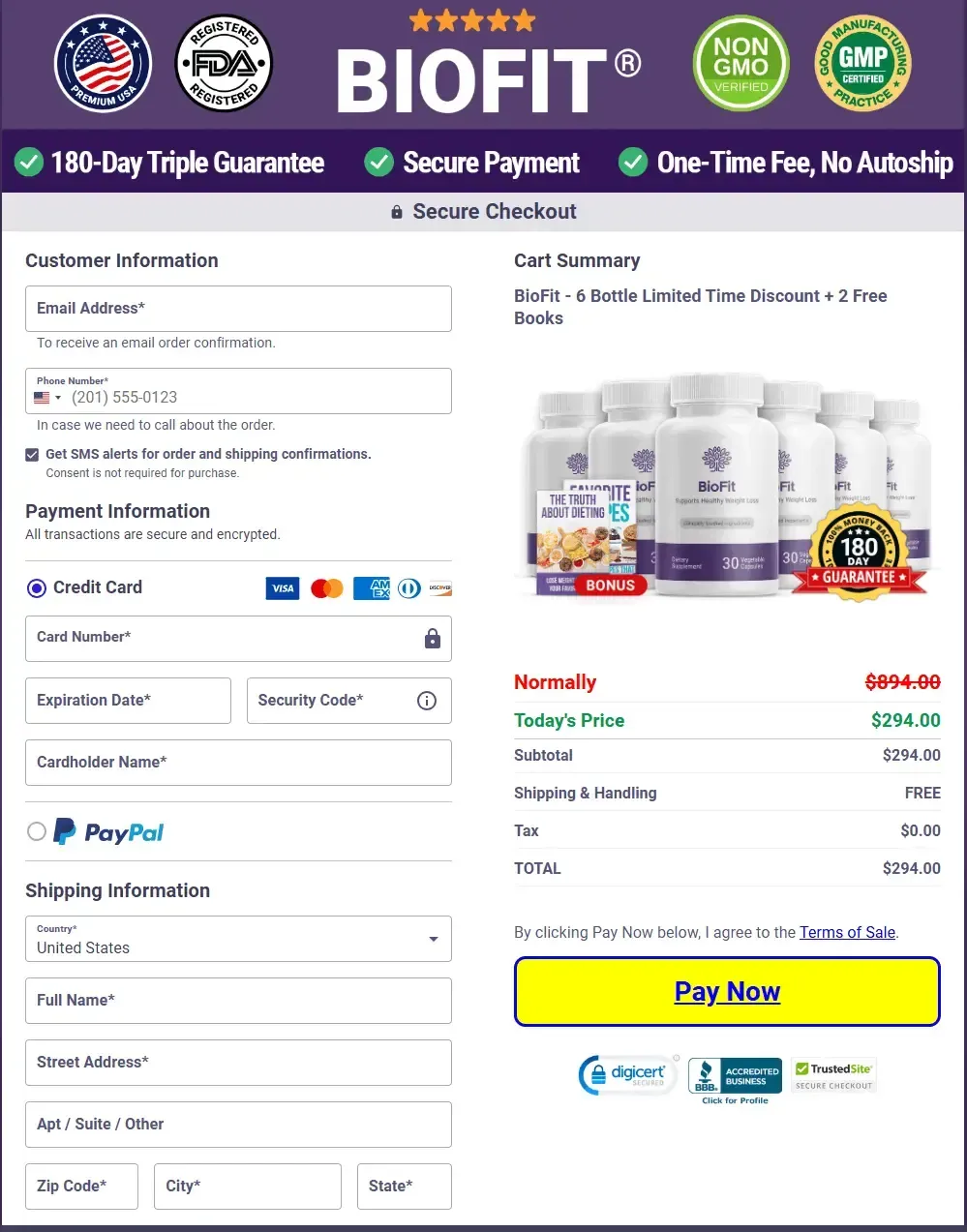 Biofit order